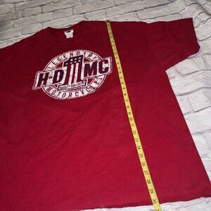 Harley Davidson Outpost Shirt Men's 3XL Red Motorcycle Biker Indianapolis‎